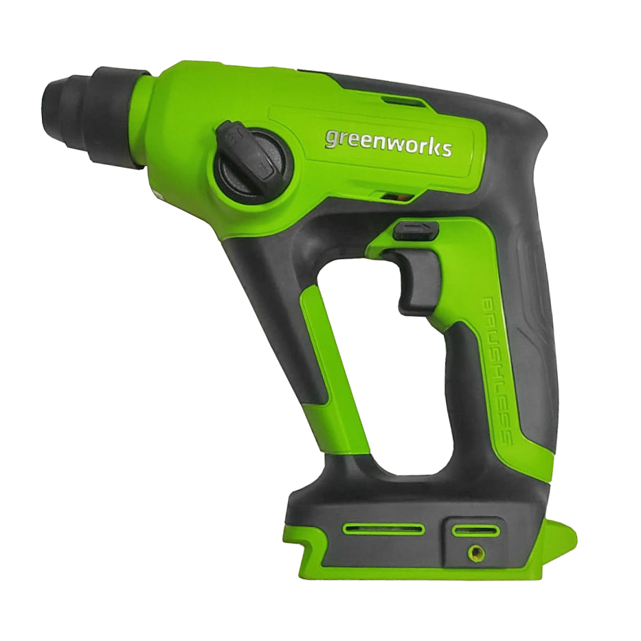 Перфоратор аккумуляторный Greenworks 24V 1,2 Дж GD24SDS1 3803107, бесщеточный, без АКБ и ЗУ