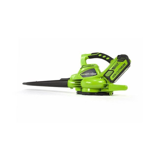 Воздуходув – садовый пылесос аккумуляторный Greenworks 40V GD40BV, бесщёточный, без АКБ и ЗУ