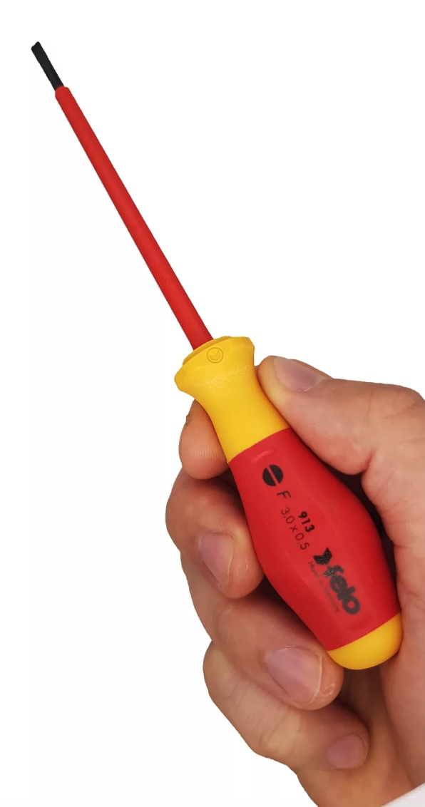 Отвертка диэлектрическая шлицевая SL3,0x0,5x100 Felo 91303090