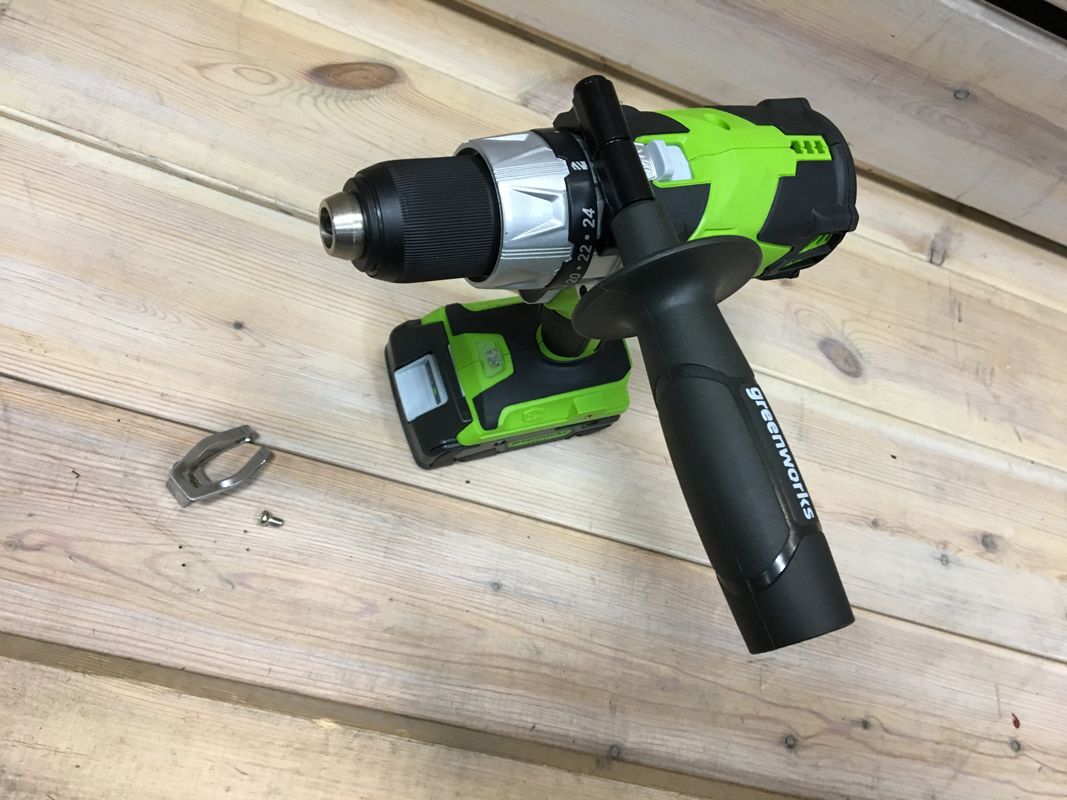 Шуруповёрт аккумуляторный Greenworks 24V GD24DD, бесщёточный