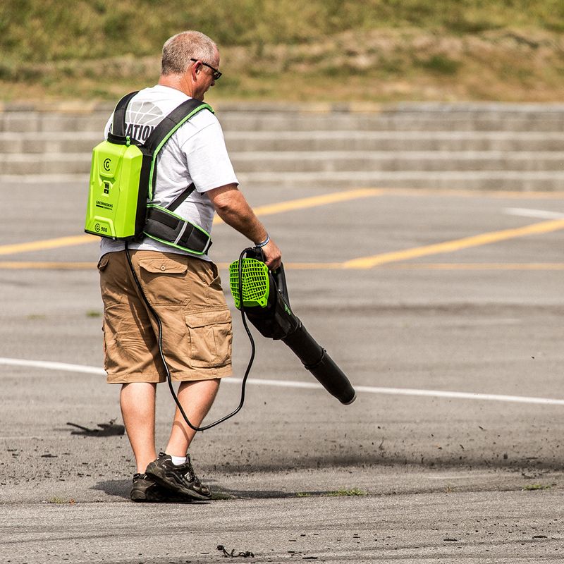 Воздуходув аккумуляторный ранцевый Greenworks 82V GB-600, бесщёточный, без ранца-АКБ и ЗУ